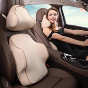 Luxury Sports Car Headrest Neck Support Pillow Car Lumbar Back Support Comfortable Car Pillow Set Top Quality 1Set 2Pcs