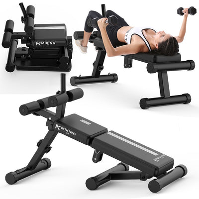 Supine board folding abdominal muscle multifunctional abdomen dumbbell chair household bench press weight lifting dumbbell board