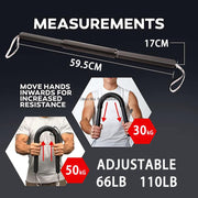 Arm Training Chest Strength Spring Power Twister Bar Arm Workout Triceps Equipment Power Wrist Fitness Muscle Exercise Rod