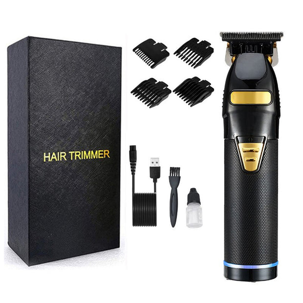 Gold Professional Hair Trimmer Clipper For Men Rechargeable Barber Cordless Hair Cutting T9 Hair Styling Beard Trimmer S9 Machin