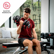 Bowflex SelectTech Adjustable Dumbbell,Single,Replace 15 Sets of Dumbbells (from 5-52.5 Lbs.) for Strength Training,Body Workout