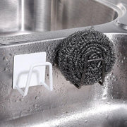 Kitchen Organizer Sponge Holder Soap Drying Rack Self Adhesive Sink Drain Racks Stainless Steel Sink Wall Storage Racks Hooks