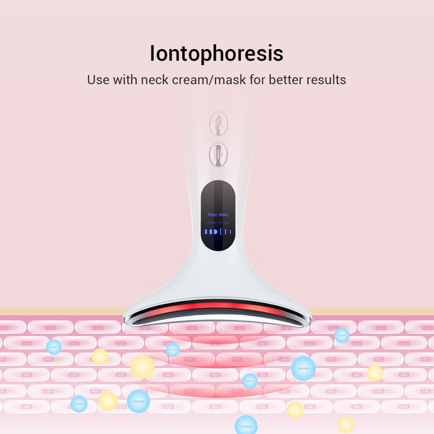 Neck Face Massagers Anti Wrinkle Lifting 3 Colors Led Photon Therapy Skin Tighten Reduce Double Chin Beauty Device Skin Care